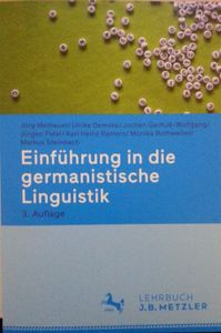 Einführung In Die Germanistische Linguistik