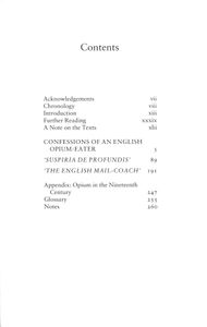 Confessions of an English Opium-Eater and Other Writings