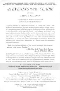 An Evening With Clare