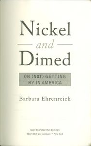 Nickel and Dimed: On (Not) Getting By in America