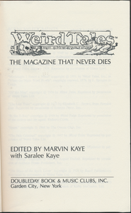 Weird Tales: The Magazine That Never Dies