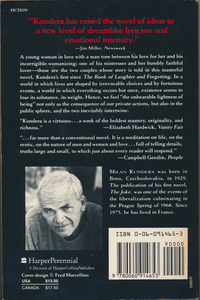 The Unbearable Lightness of Being
