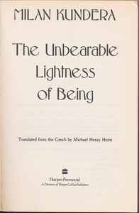 The Unbearable Lightness of Being