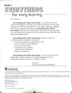 Everything For Early Learning (Grade 1)