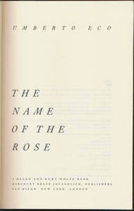 The Name of the Rose