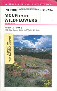 Introduction To California Mountain Wildflowers