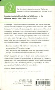 Introduction To California Spring Wildflowers of the Foothills, Valleys, and Coast