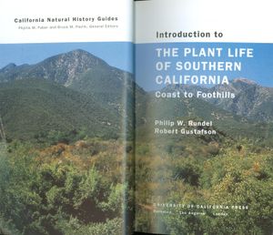 Introduction To The Plant Life Of Southern California