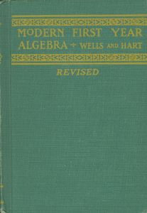 Modern First Year Algebra