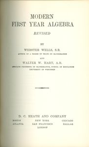 Modern First Year Algebra