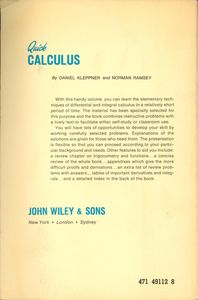 Quick Calculus
