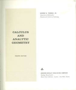 Calculus And Analytical Geometry