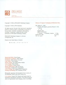 Calculus With Analytical Geometry