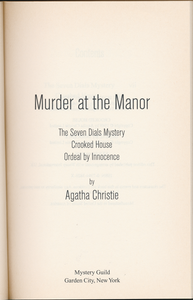 Murder at the Manor