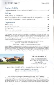 The Berean Searchlight (March 2016)