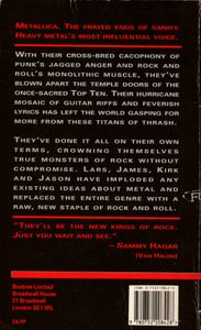 Metallica: The Frayed Ends of Metal