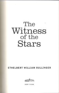 The Witness of the Stars