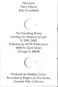 The Pray-Along Rosary Including The Mysteries Of Light