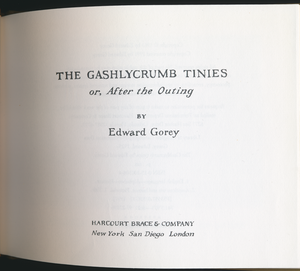 The Gashlycrumb Tinies