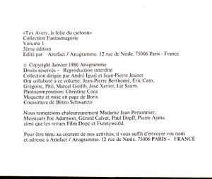 La Folie Du Cartoon Volume 1