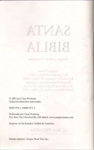 Santa Biblia - Versión Reina-Valera