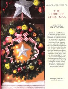 The Spirit Of Christmas (Creative Holiday Ideas Book Thirteen)
