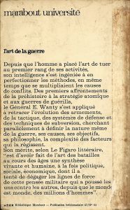 L'art de la guerre: de l'antiquité chinoise aux guerres napoléoniennes