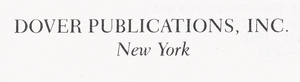 Dover Publications, Inc.
