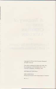 A Treasury of Hans Christian Andersen