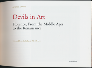 Devils in Art: Florence, From the Middle Ages to the Renaissance