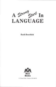 A Strong Start In Language