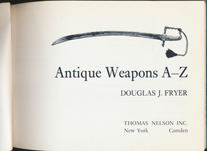 Antique Weapons A—Z