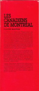 Les Canadiens De Montréal - Une Dynastie Du Hockey