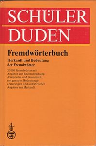 Schüler Duden: Fremdwörterbuch