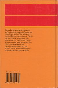 Schüler Duden: Fremdwörterbuch