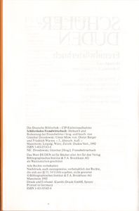 Schüler Duden: Fremdwörterbuch