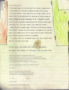 David Goes to School.