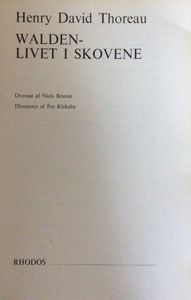 Walden - livet i skovene