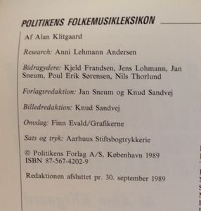 Folkemusik leksikon