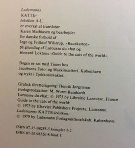 Lademanns katteleksikon A-L