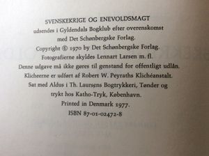 Svenskekrige og enevoldsmagt