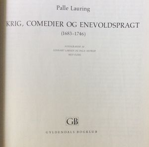 Krig, comedier og enevoldspragt