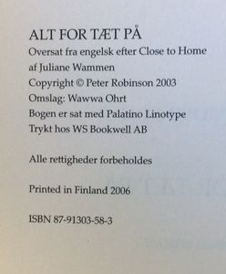 Alt for tæt på