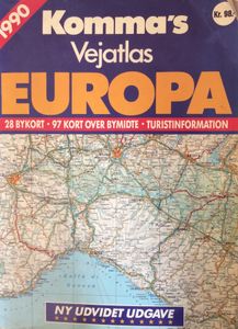 Komma's Vejatlas Europa