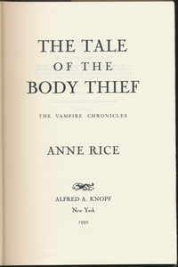 The Tale of the Body Thief