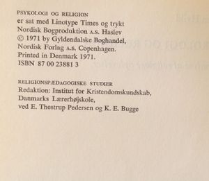 Psykologi og religion
