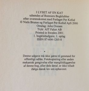 I lyset af en kat