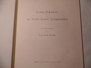 Franz Schubert im Bilde seiner Zeitgenossen