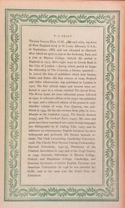 T. S. Eliot- a selection by the Author