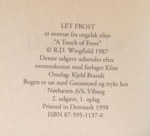 Let frost